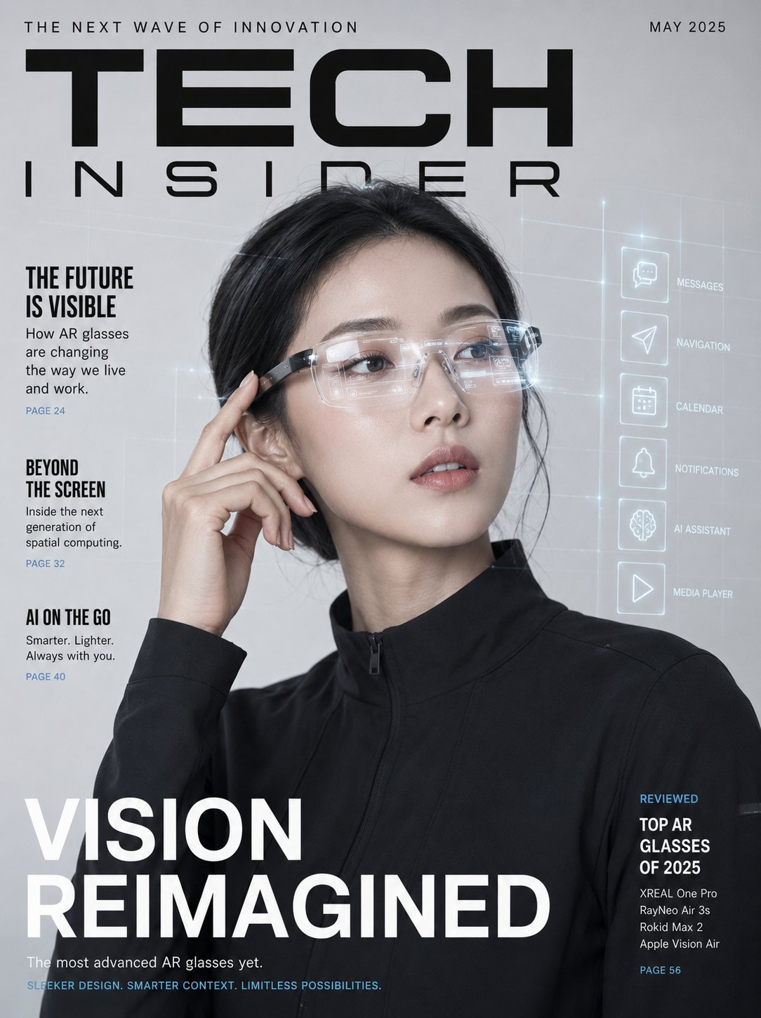 AR Smart Glasses Editorial Cover