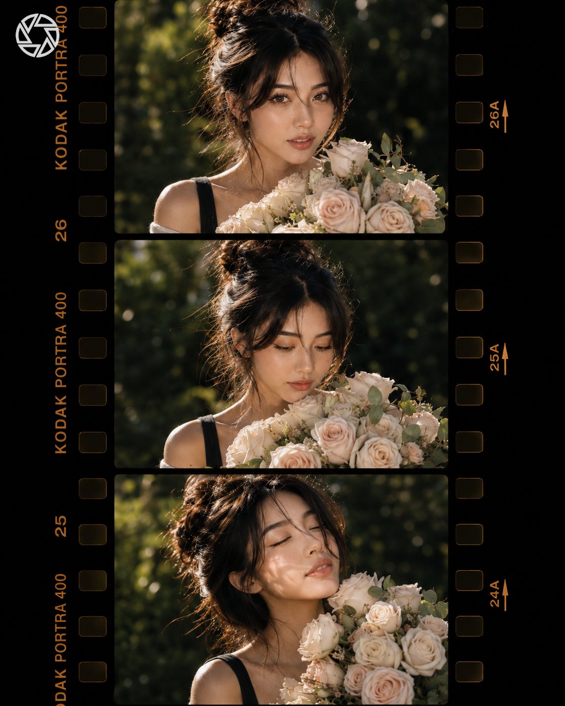Cinematic Film Rose Portraits