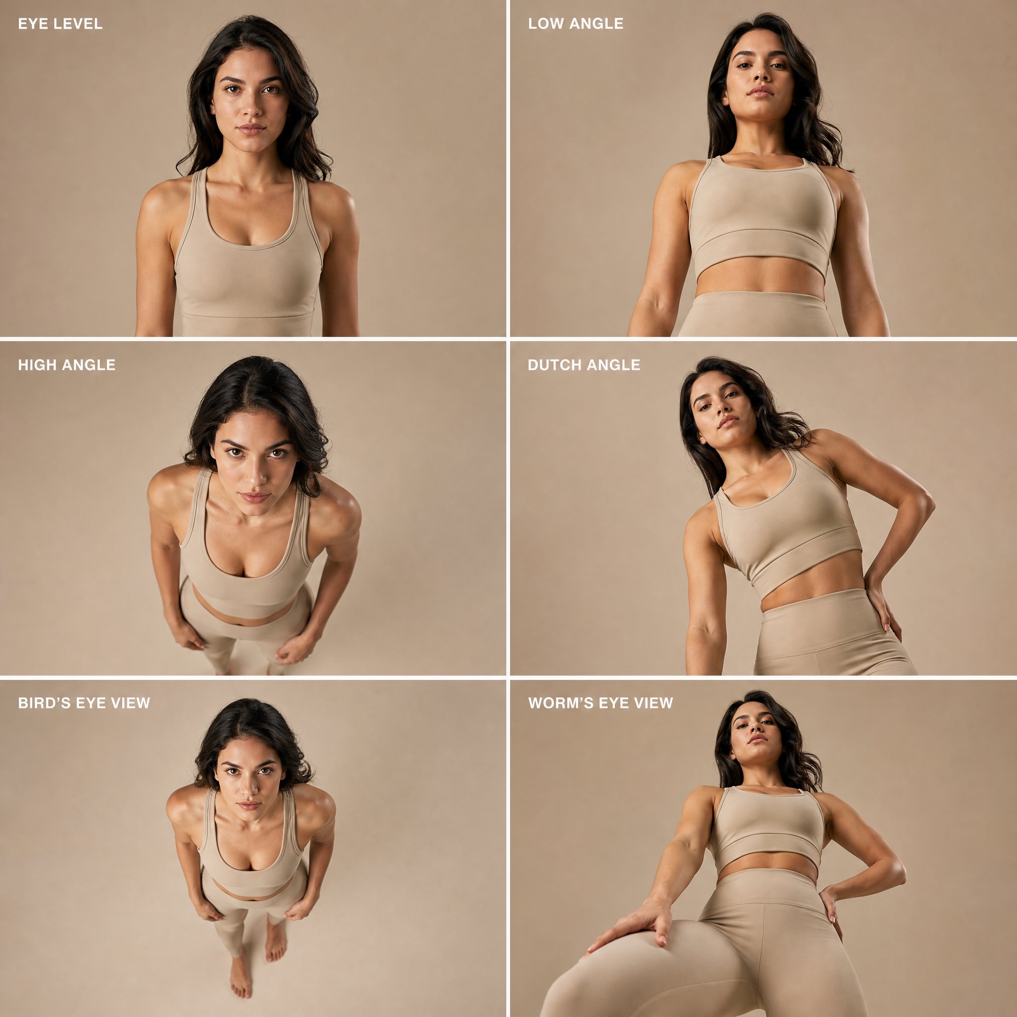 Six Camera Angles Fashion Shoot