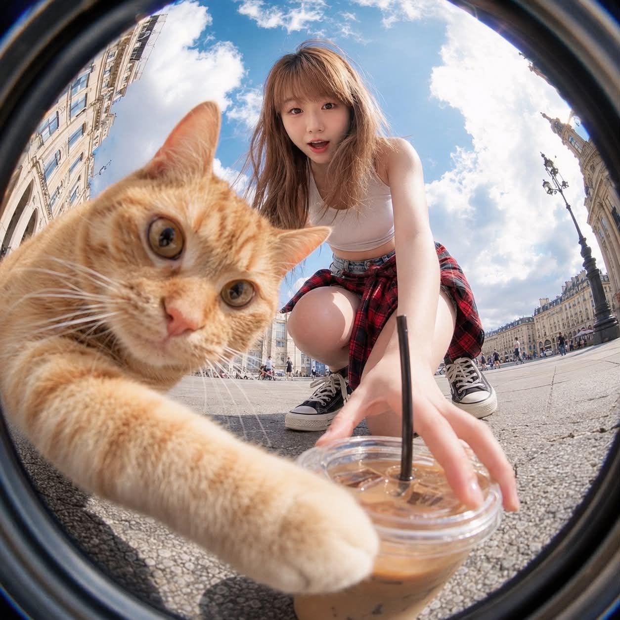 Cat Steals Coffee Shot