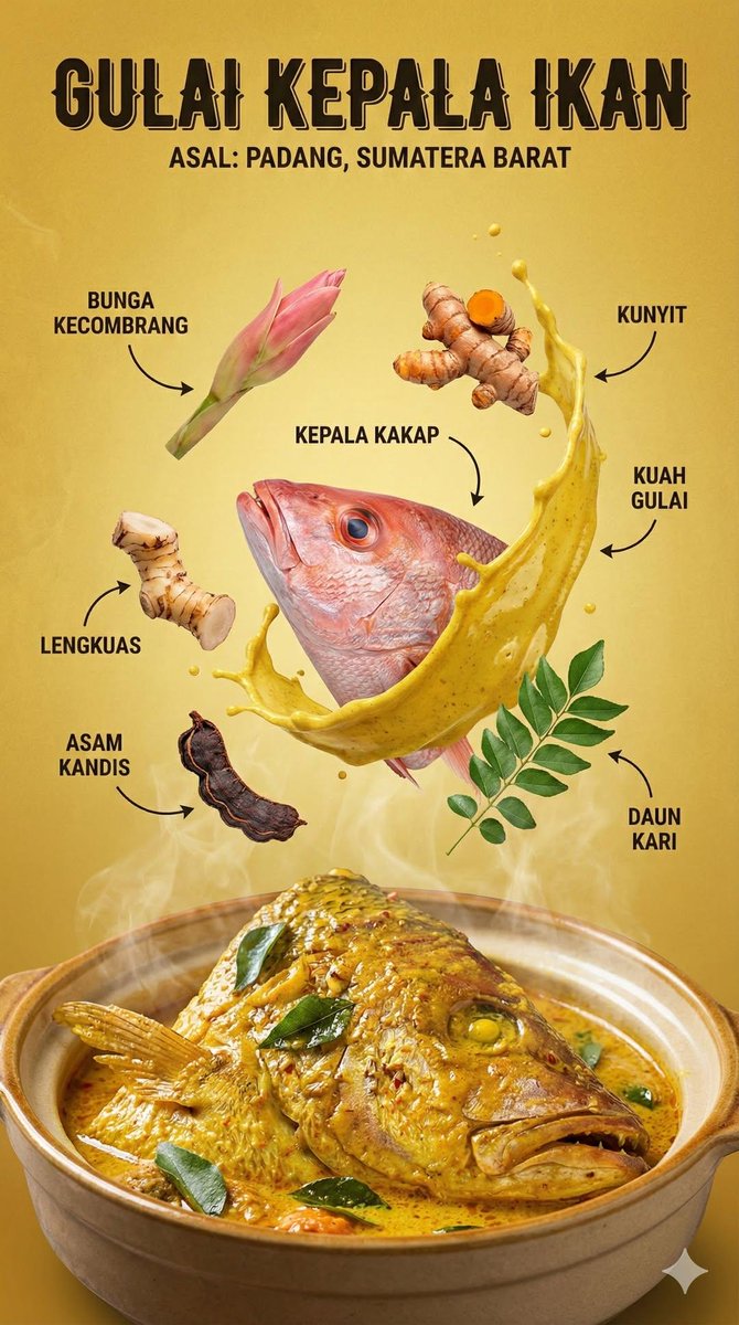Indonesian Cuisine 8K Infographic Poster