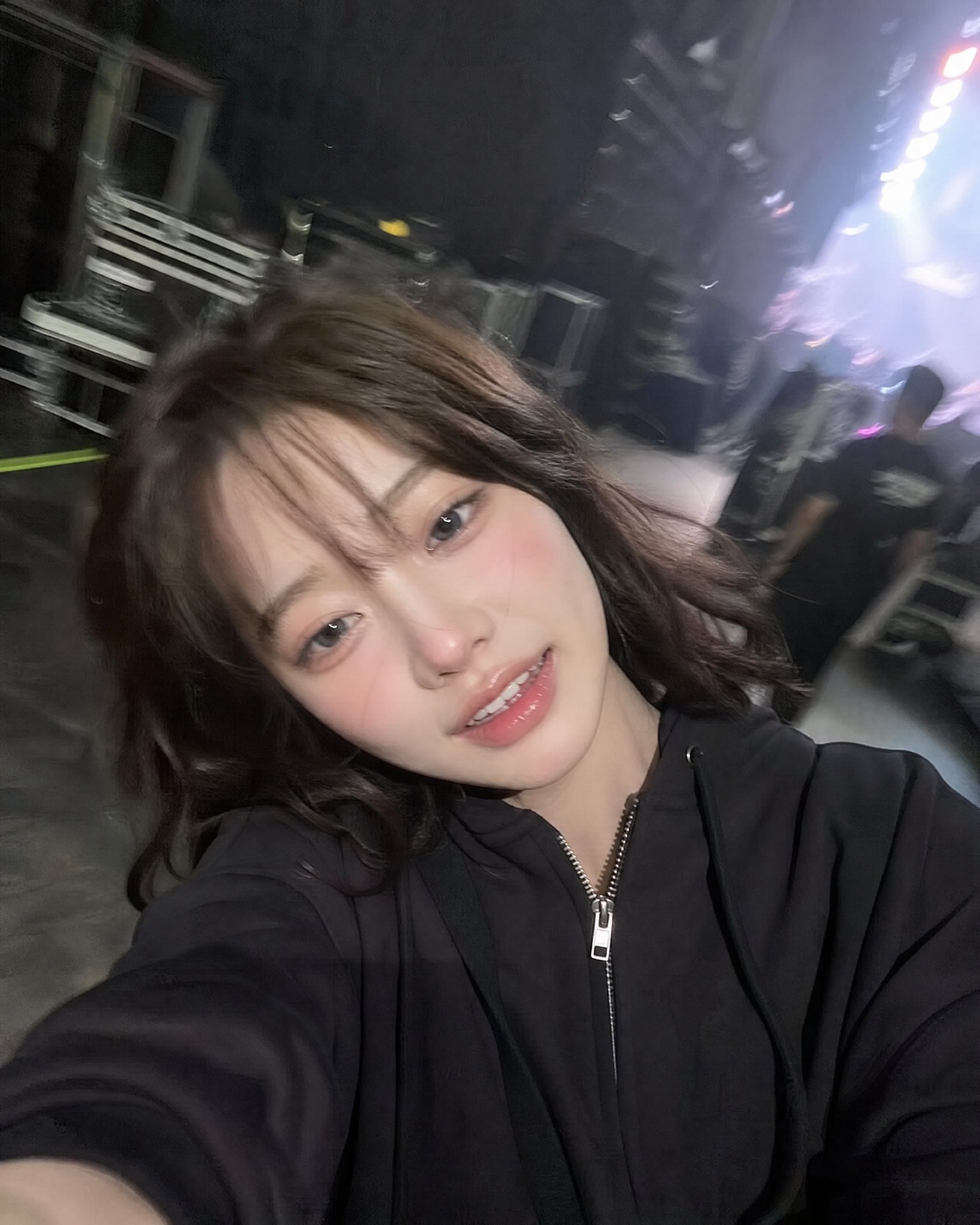 Backstage Concert Candid Selfie