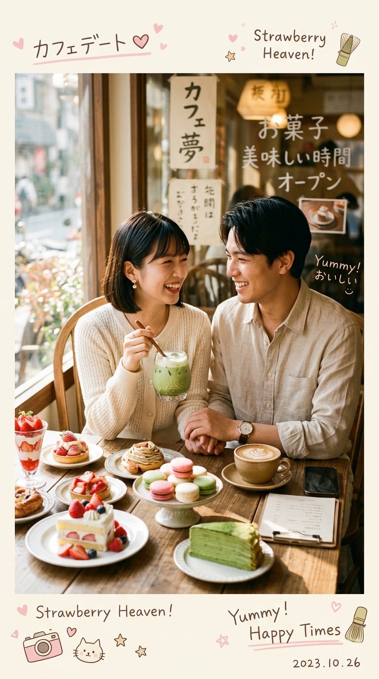 Cozy Café Couple Aesthetic