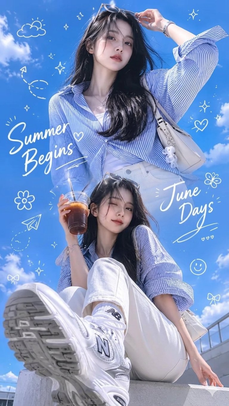 Korean Summer Street Fashion Editorial