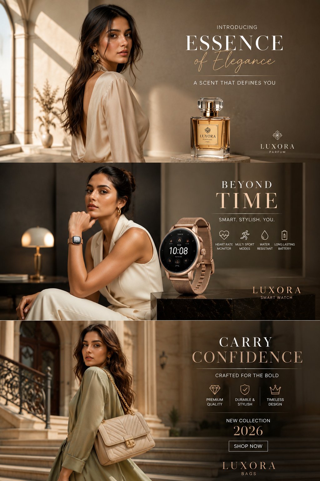 Luxury Fashion Editorial Ads