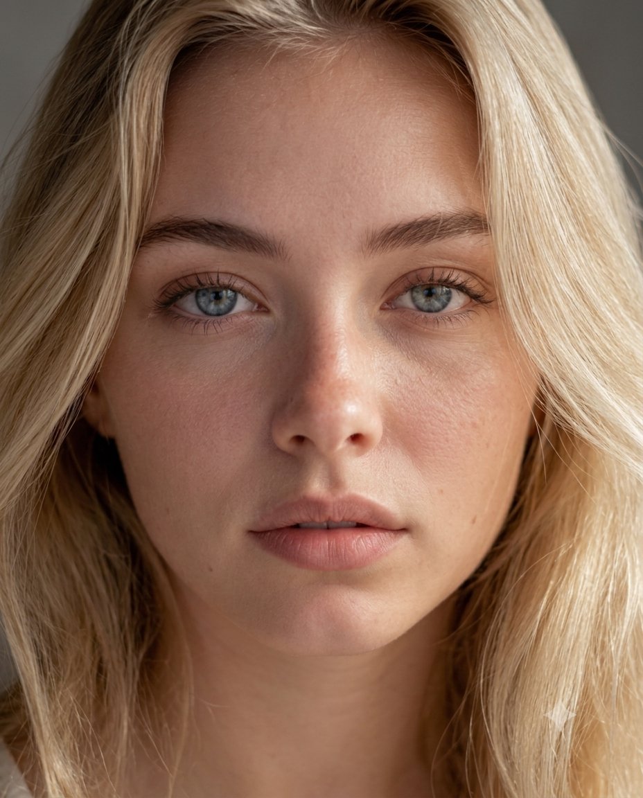 Ultra-Realistic Bare Skin Portrait