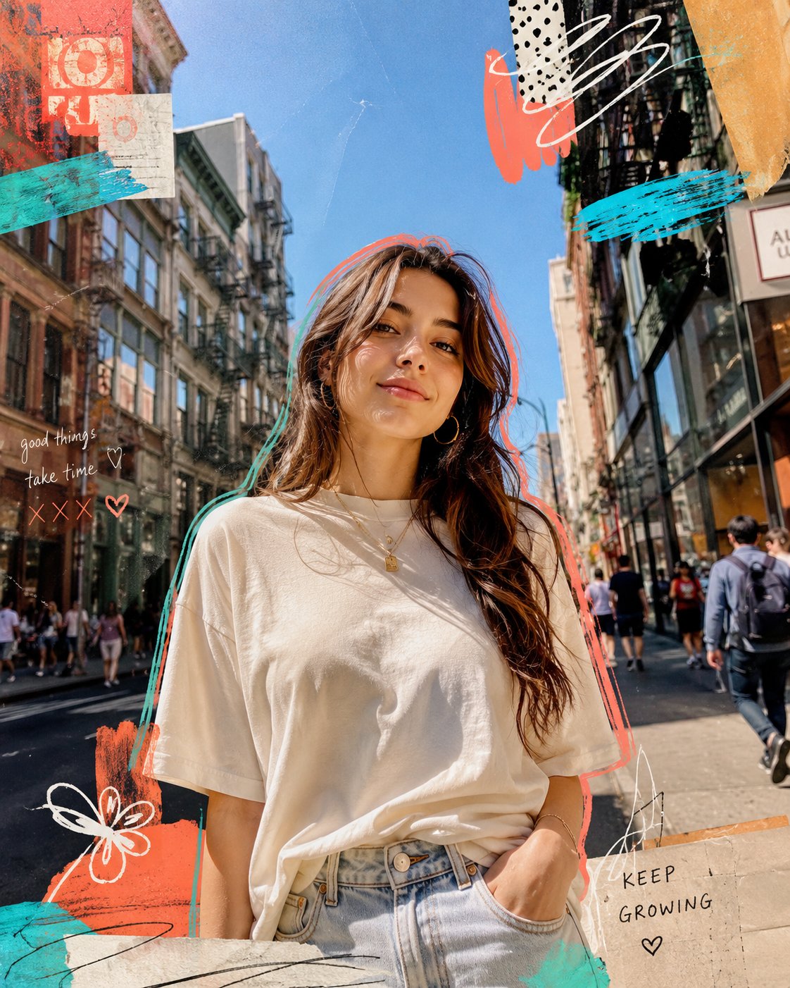 Urban Collage Fashion Portrait