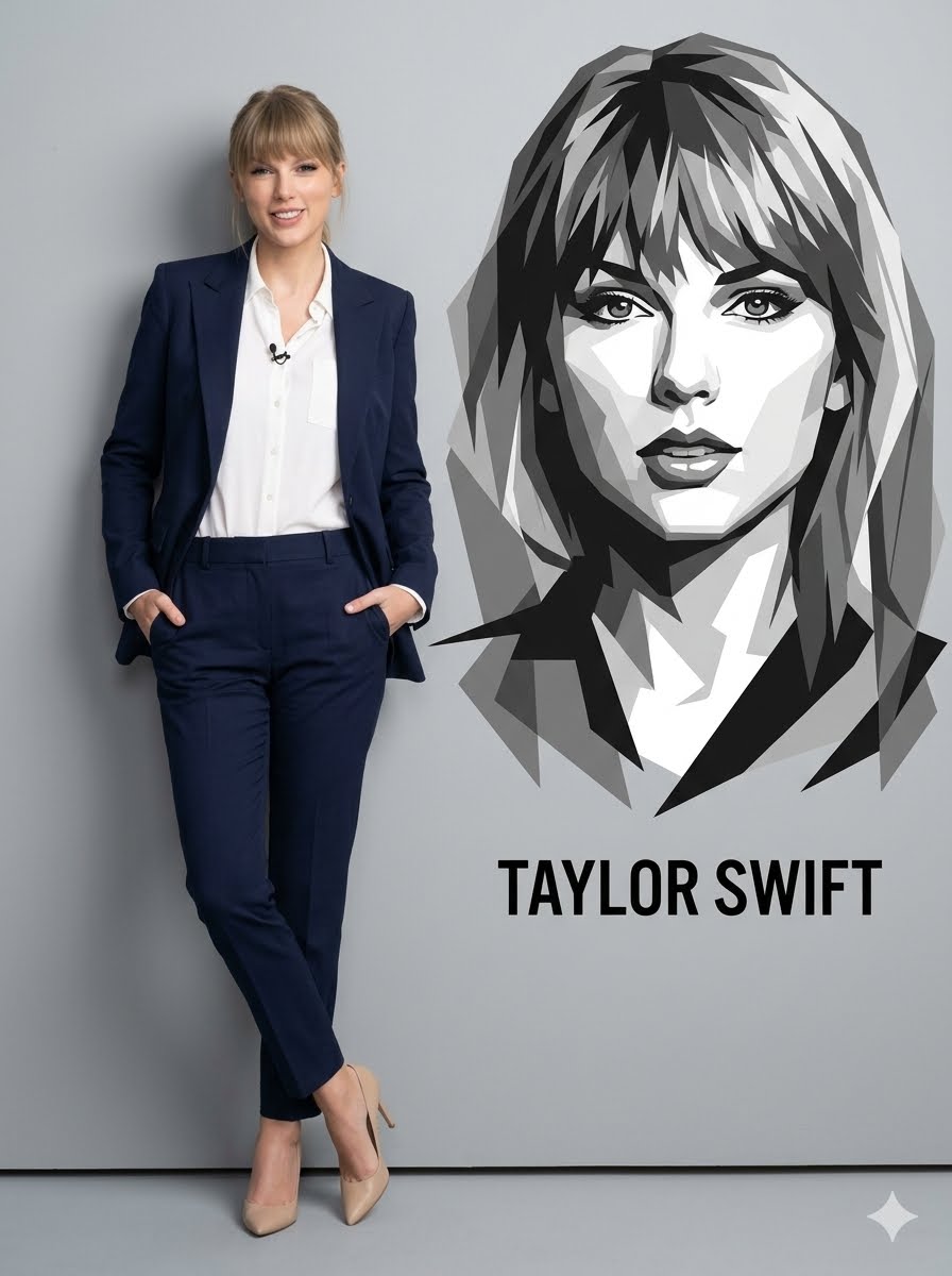 Confident Woman With Vector Art
