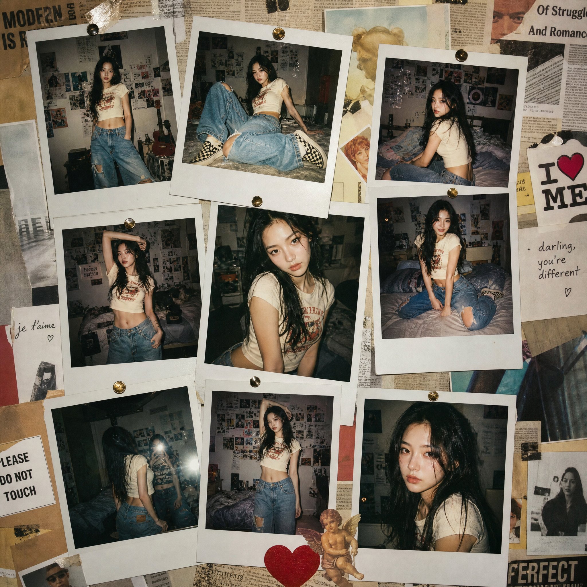 Y2K Polaroid Fashion Wall Diary