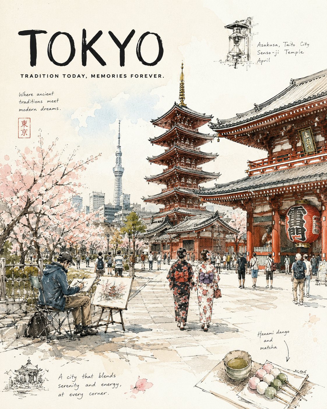 Sketchbook Travel Journal Poster