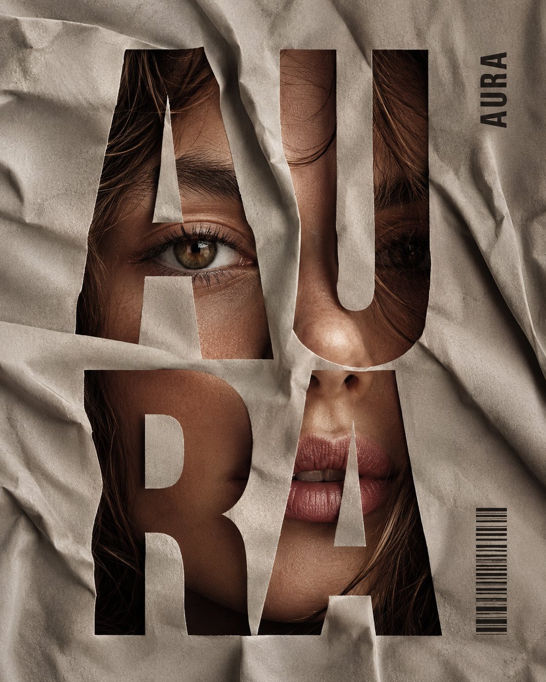 Fabric Face Typography Poster