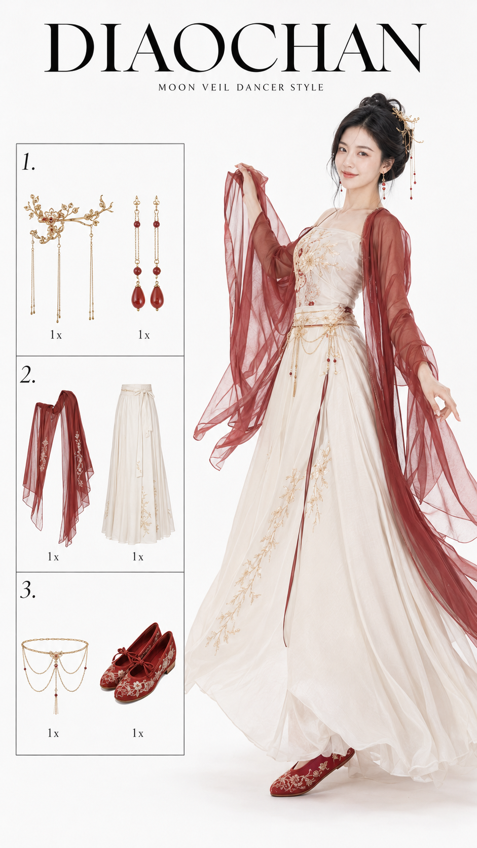 Diaochan Moon Veil Dancer Style