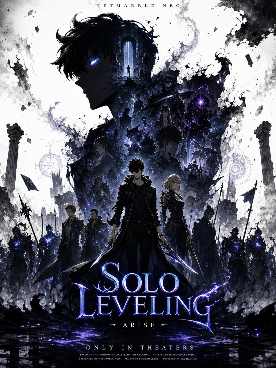 Solo Leveling Shadow Monarch Poster