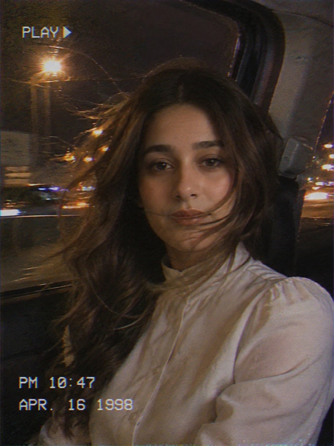 Night Drive VHS Girl Retro Footage