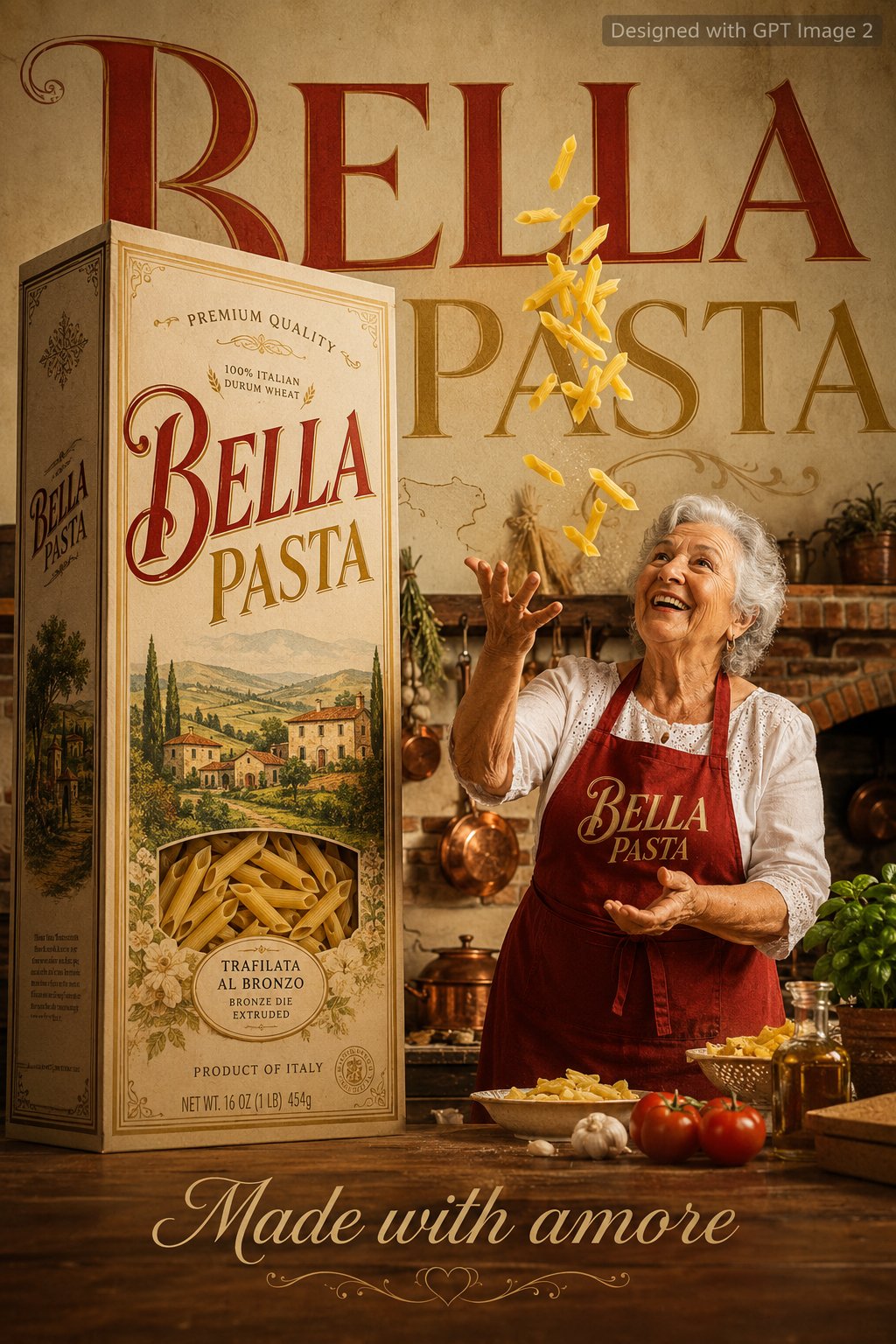 Bella Pasta Italian Grandmother Ad