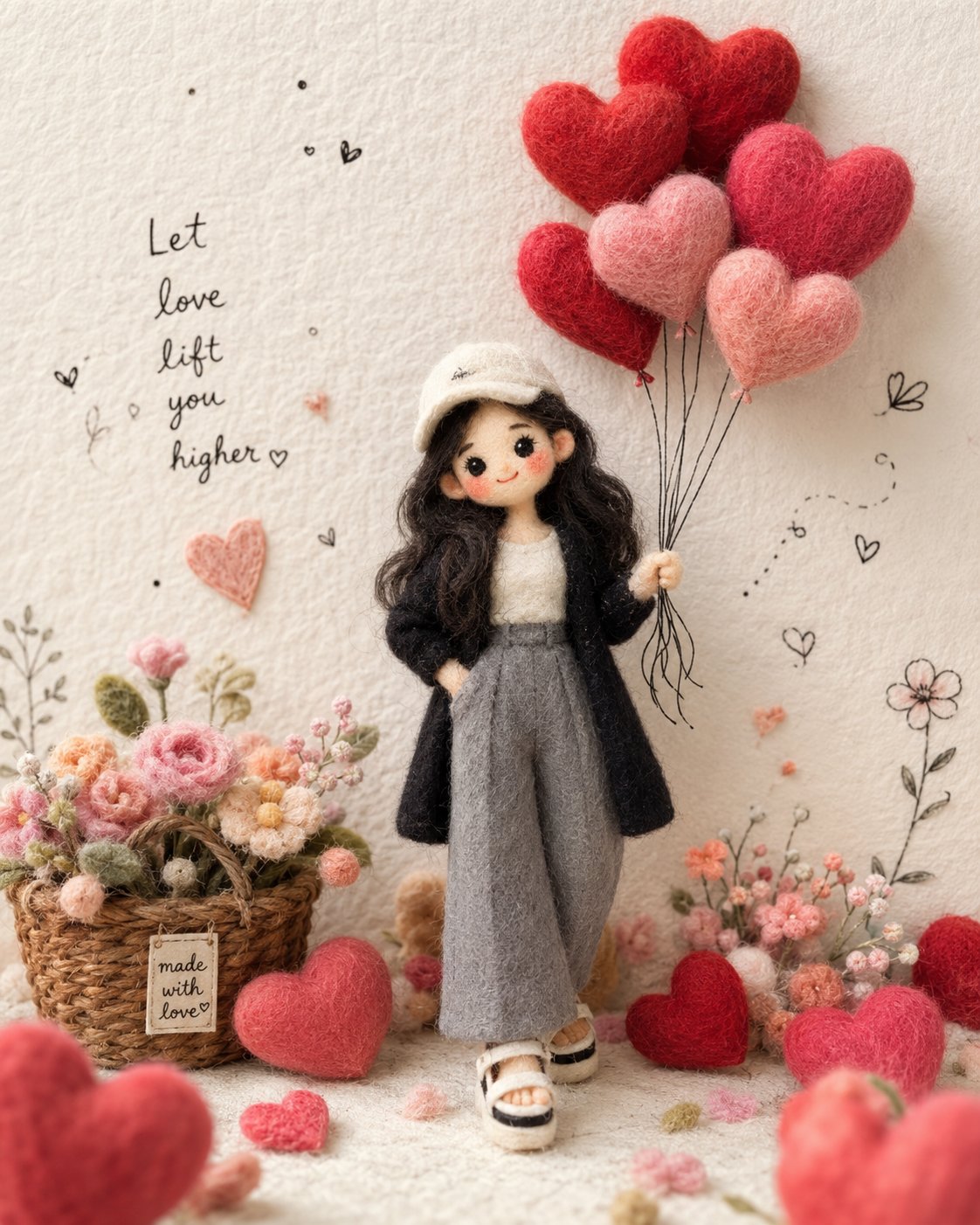 Fantasy Needle-Felted Miniature Doll Art