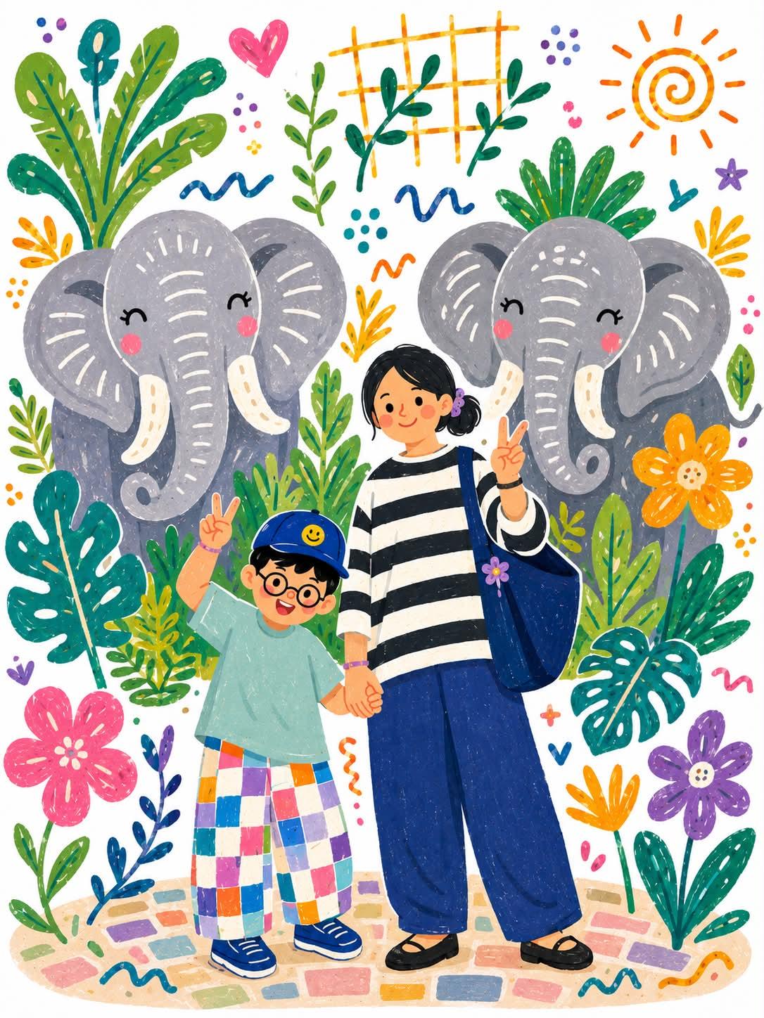 Family Jungle Elephant Adventure