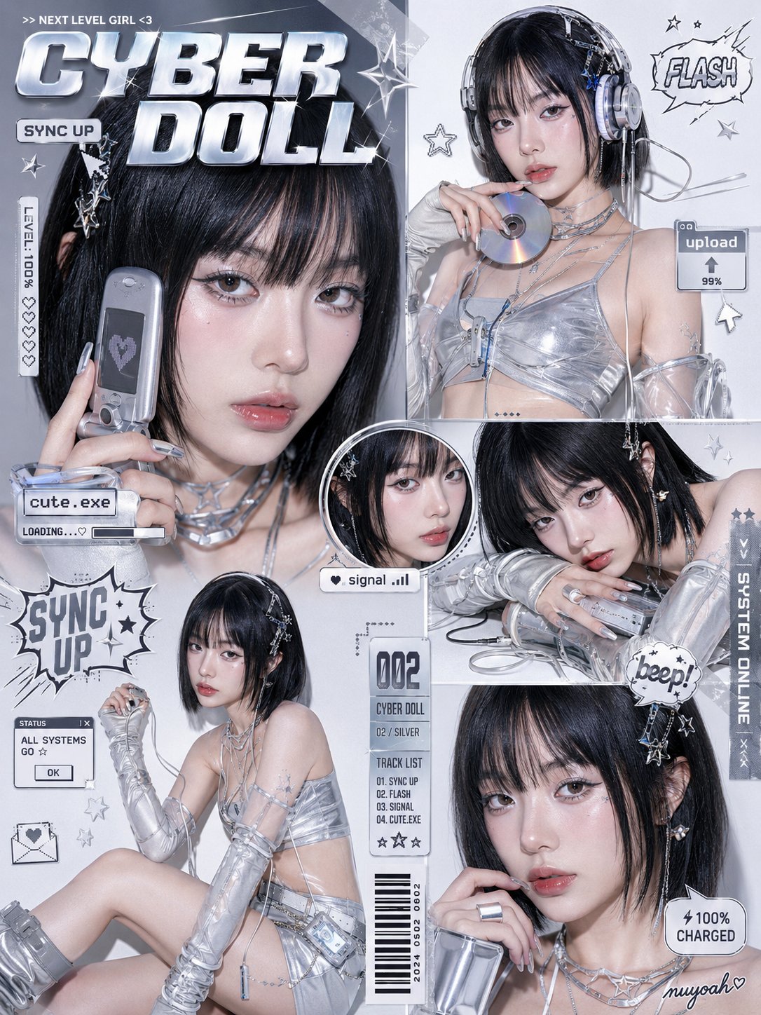 Y2K Gyaru Magazine Spread