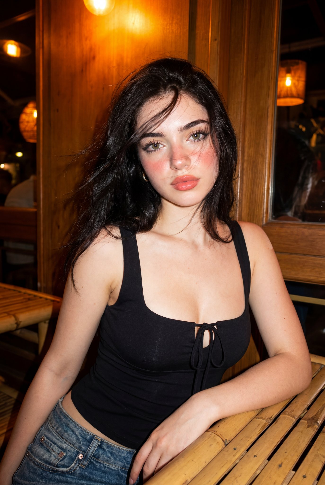 Y2K Nightlife Flash Portrait