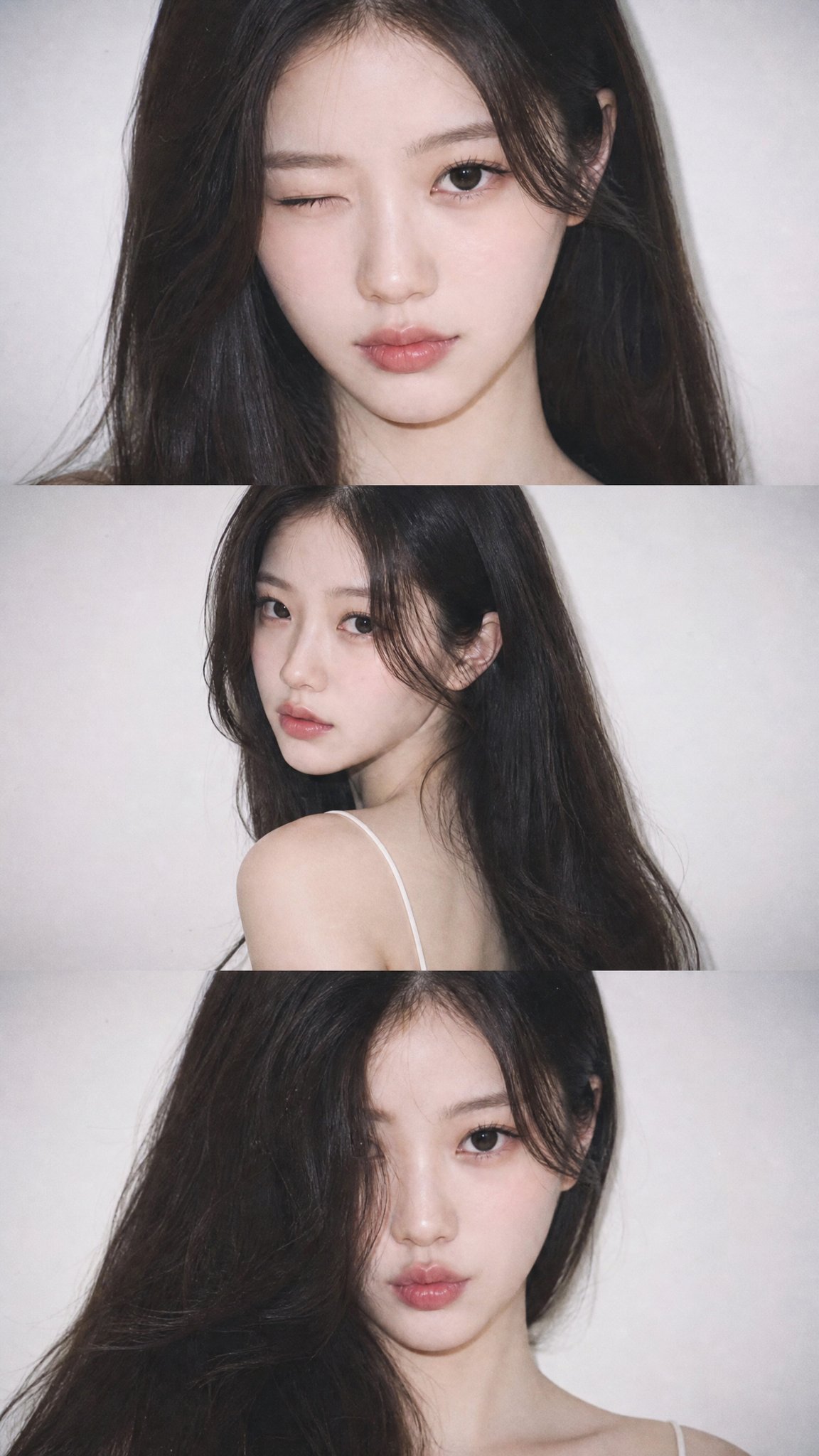 Foxy Girl Retro Selfie Collage