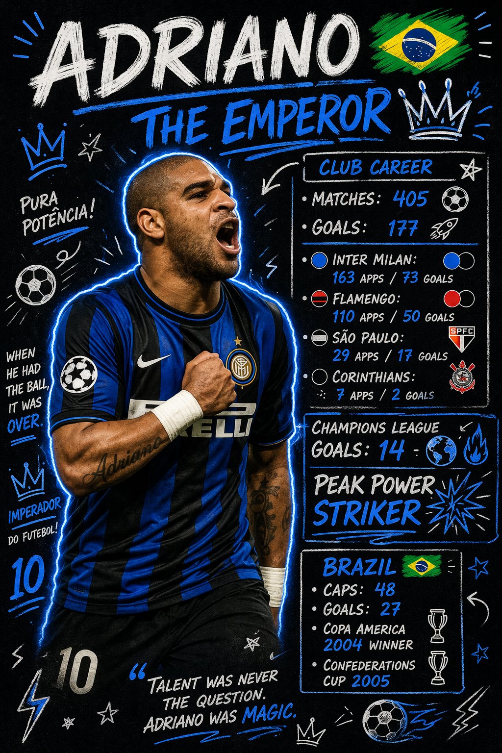 Doodle Style Football Poster