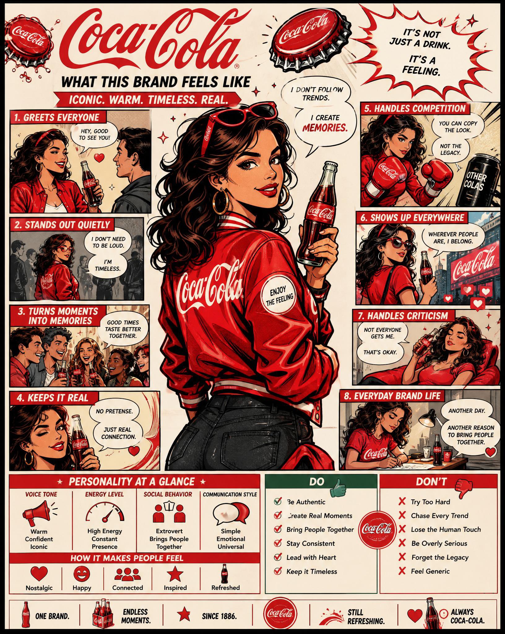 Brand Personality Comic Poster