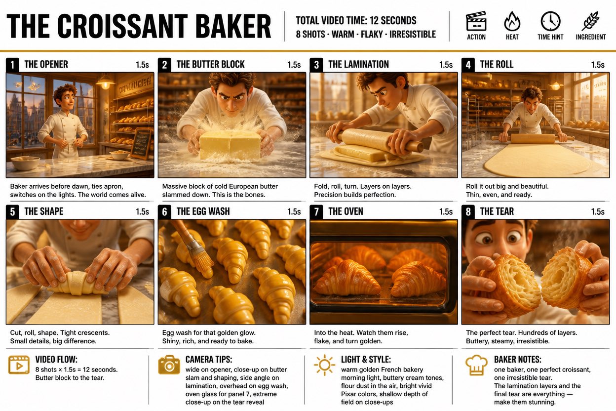 Croissant Baker Storyboard