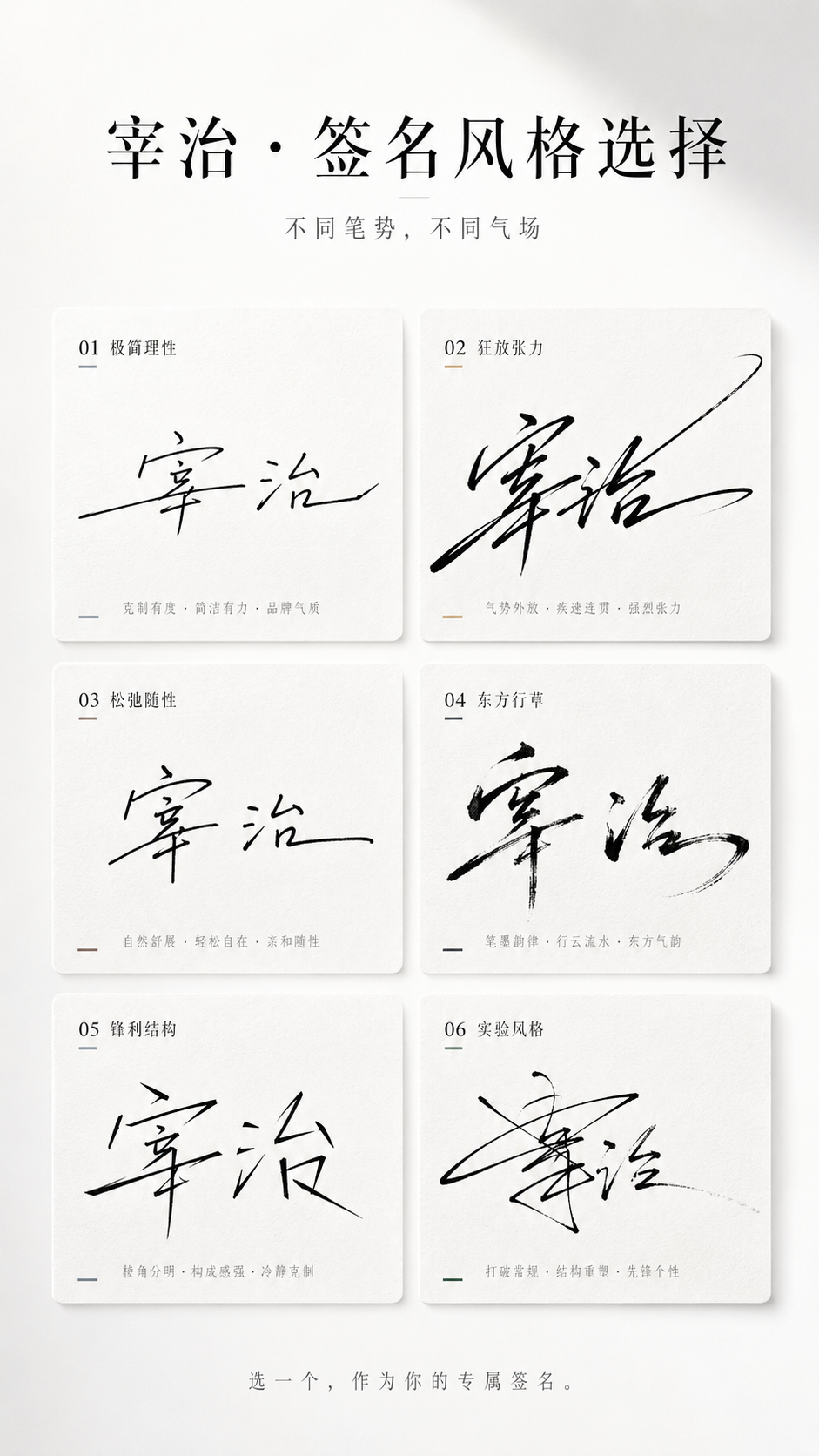 Signature Style Selector Poster