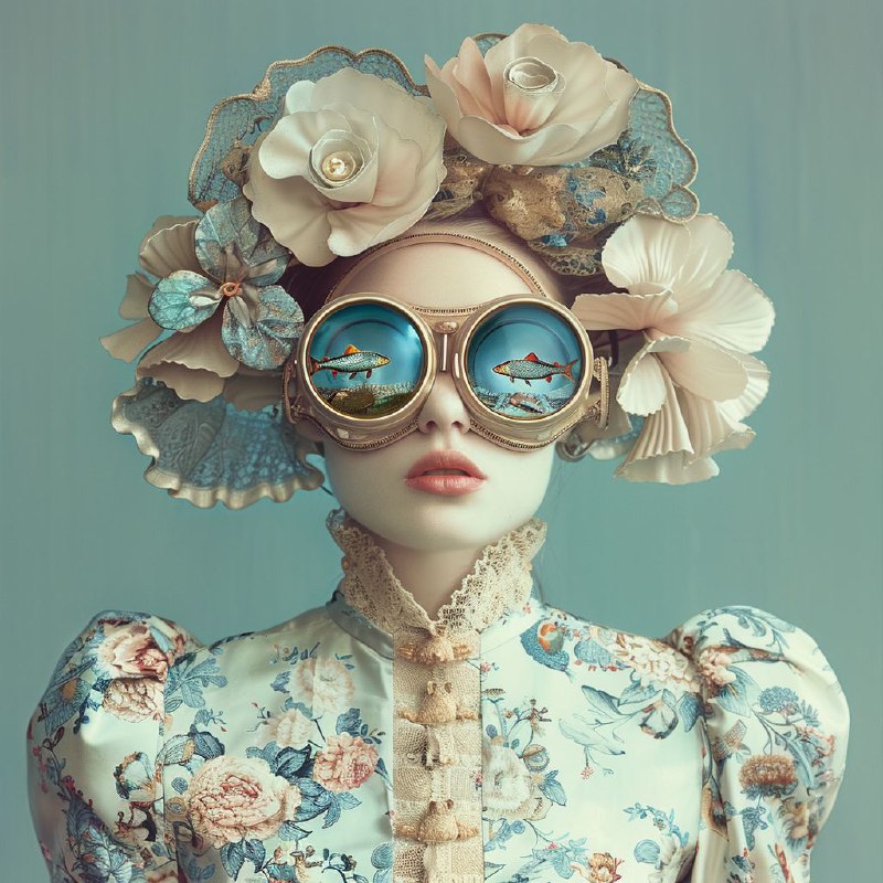 Surreal Front-Facing Portraits Mirjam Duizendstra Style