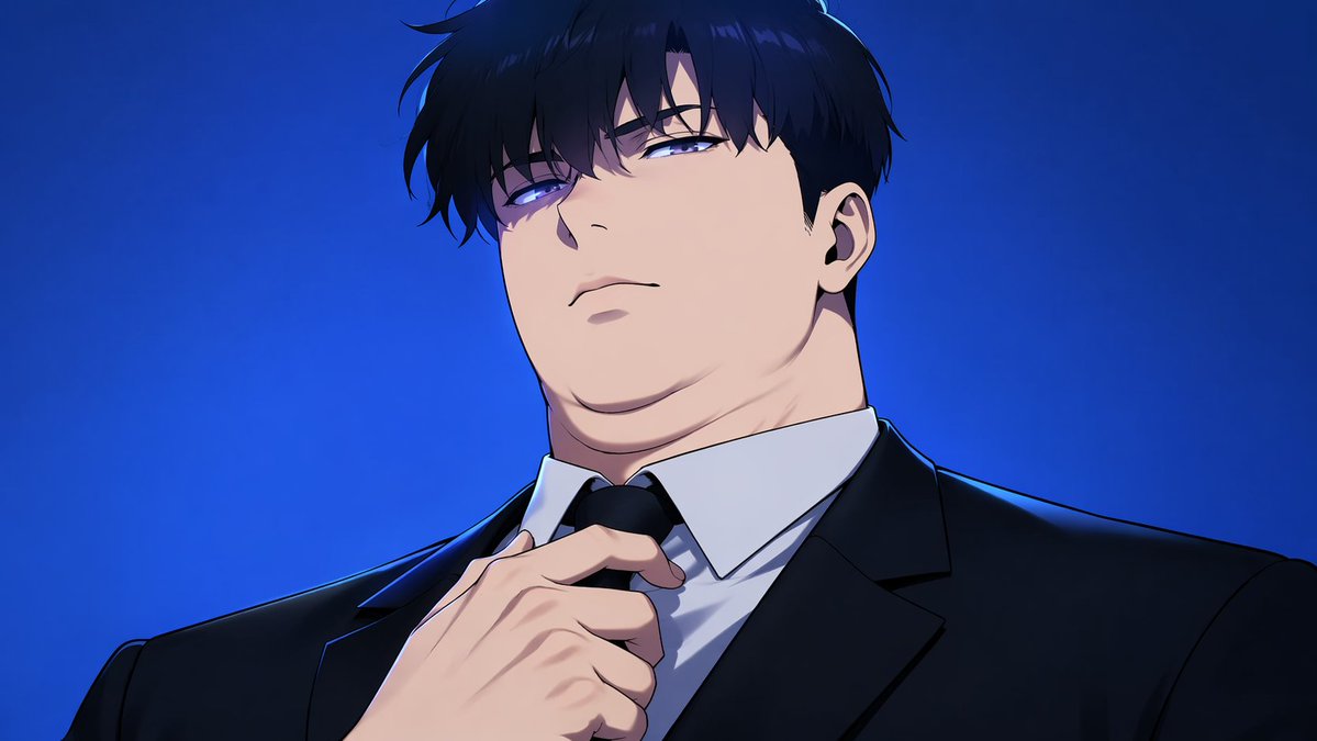 Arrogant Muscular Man Looking Down