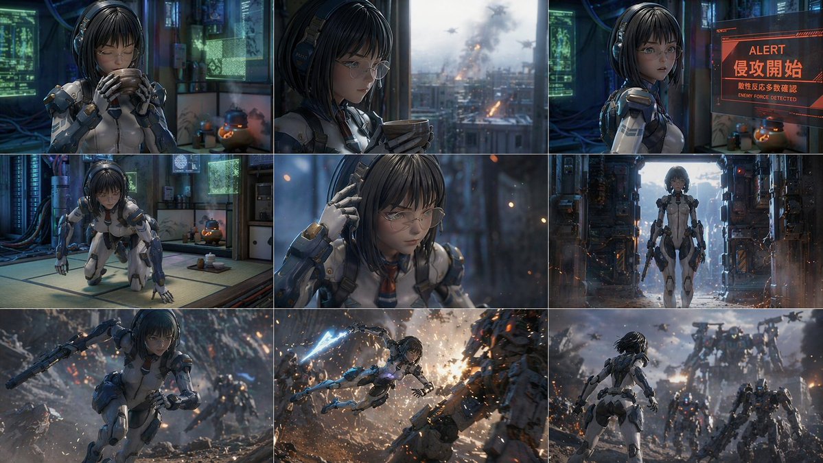 Mecha Girl Battle Grid