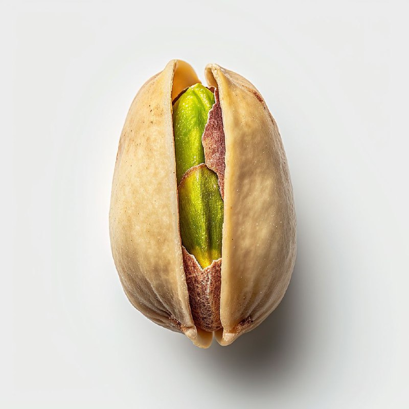 Single Plump Pistachio Nut Food Photography Close-Up
