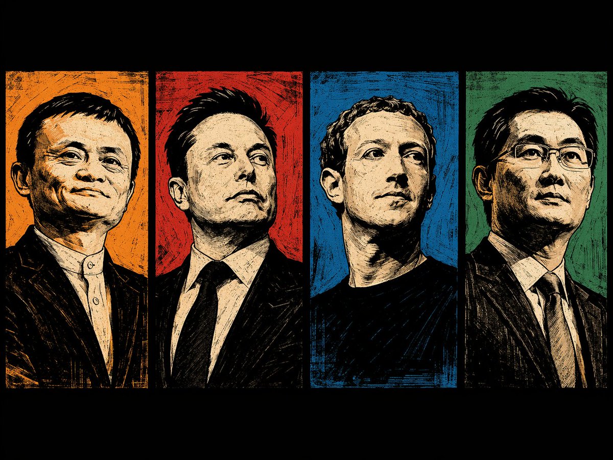 Tech Giants Woodcut Wallpaper