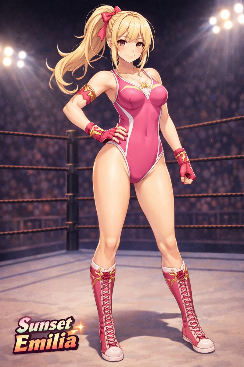 Confident Wrestler Ring Spotlight