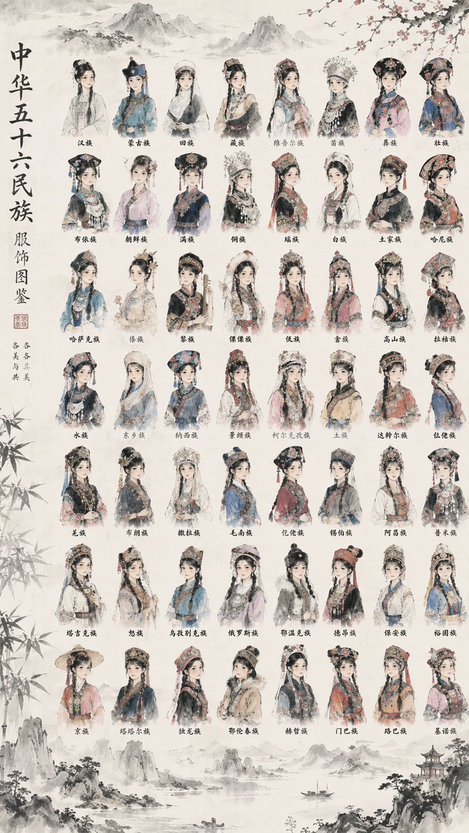 56 Ethnic Costumes Illustrated