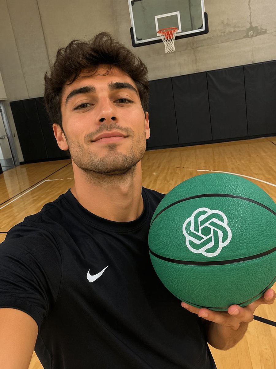 Gym Selfie With Branded Ball