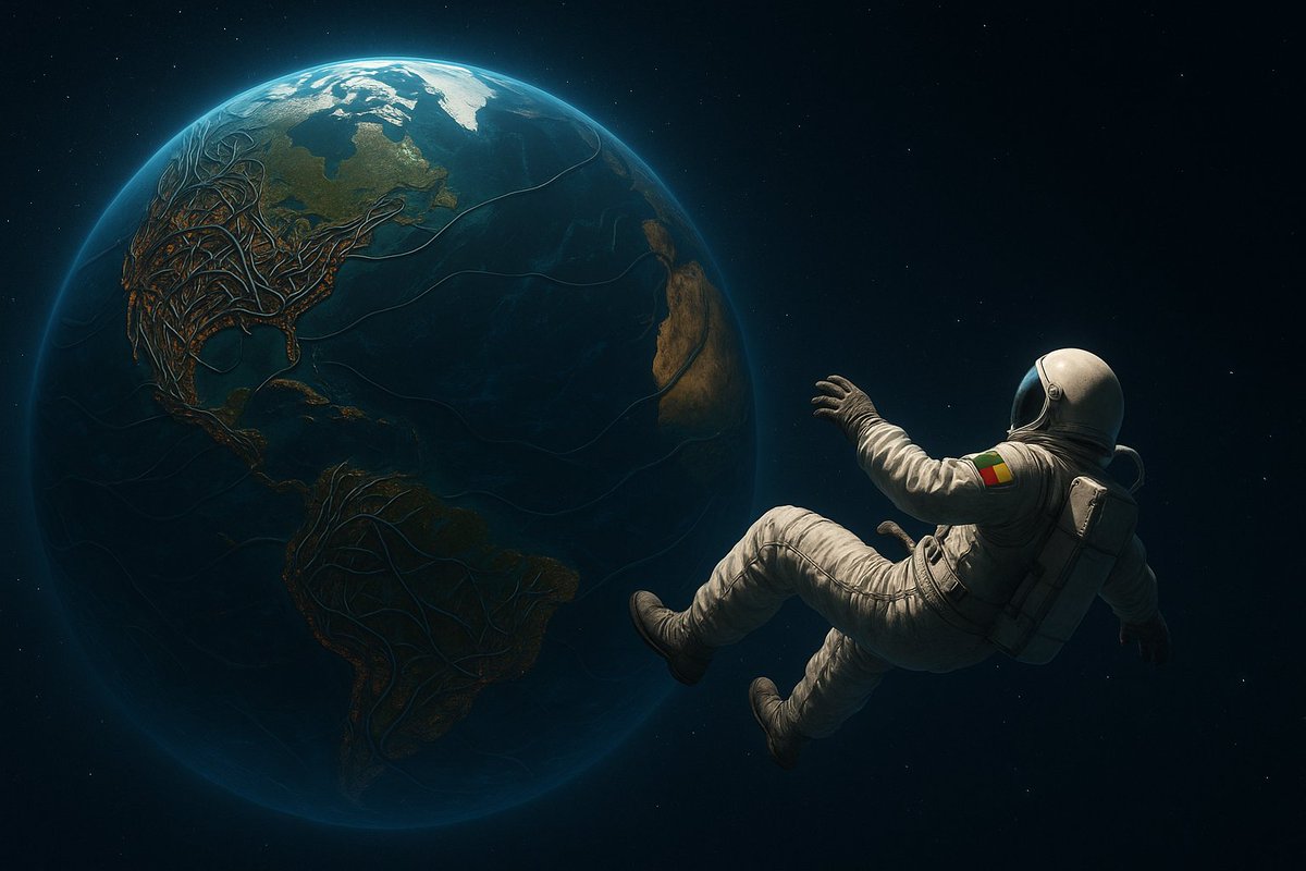 Cosmic Roots: Astronaut's Vigil