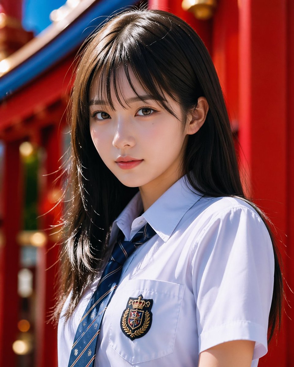 Shrine Schoolgirl Portrait