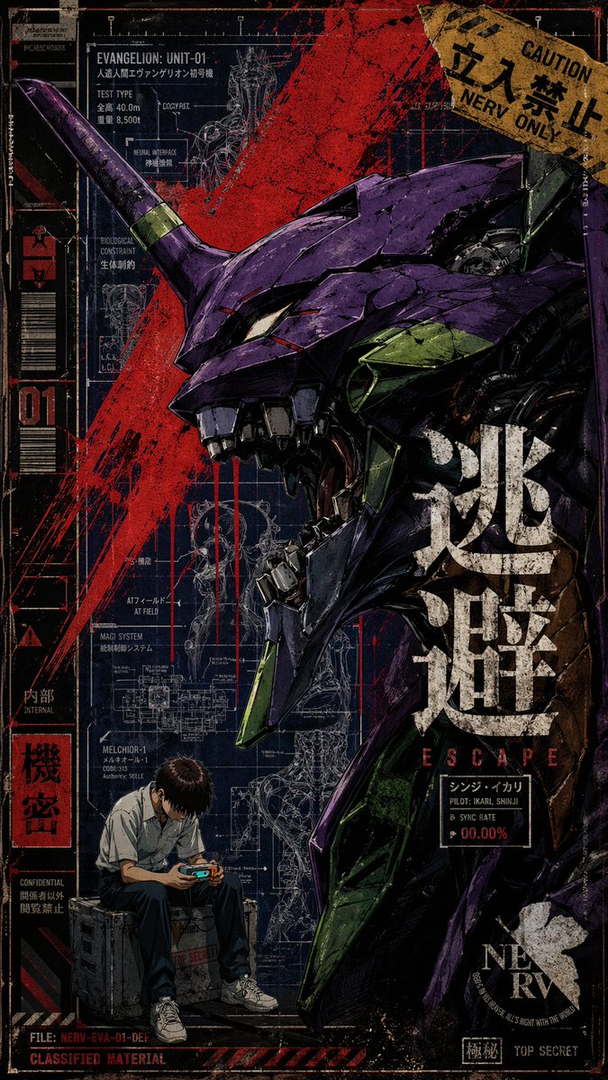 Vintage Mecha Roar Poster Art