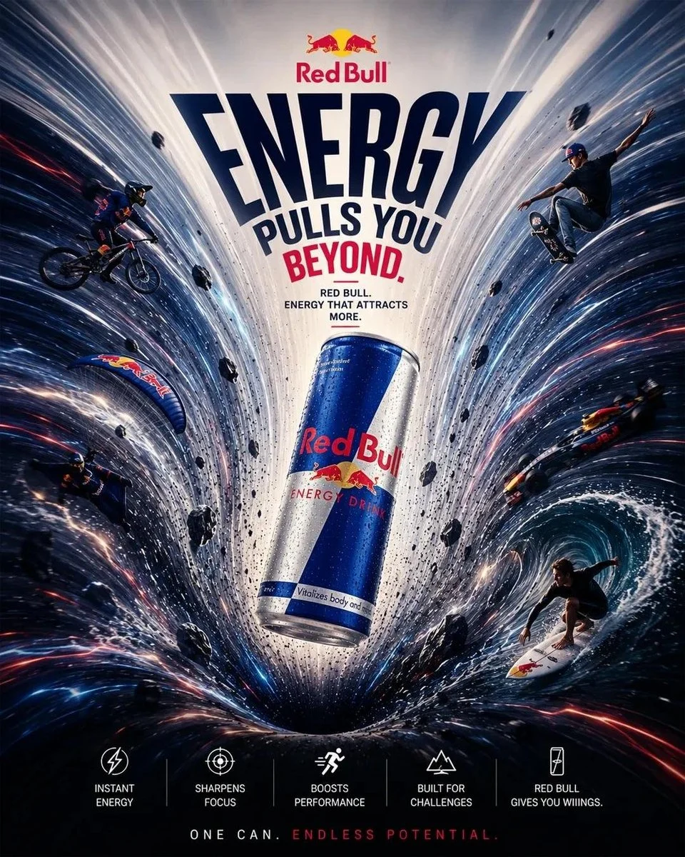 Premium Product Gravity Ad Poster