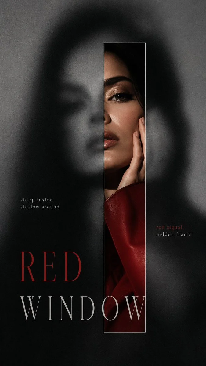 Cinematic Blurred Reveal Portrait Poster