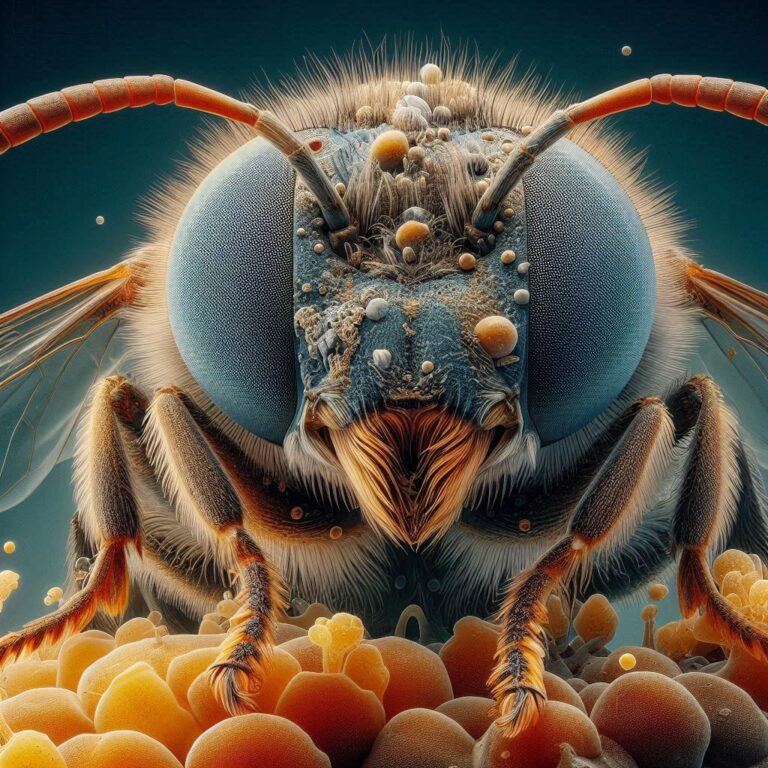 Bee Electron Microscope Ultra-Realism