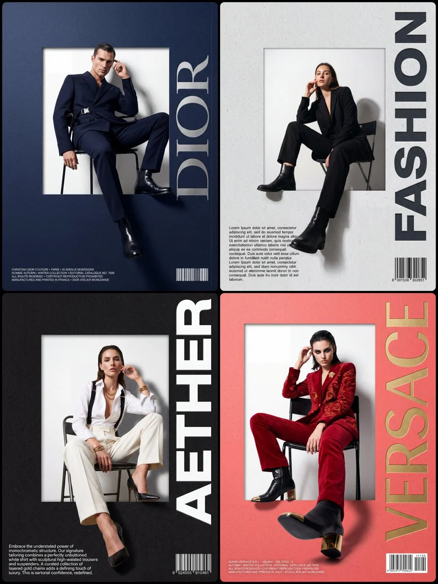 3D Pop-Out Luxury Fashion Editorial