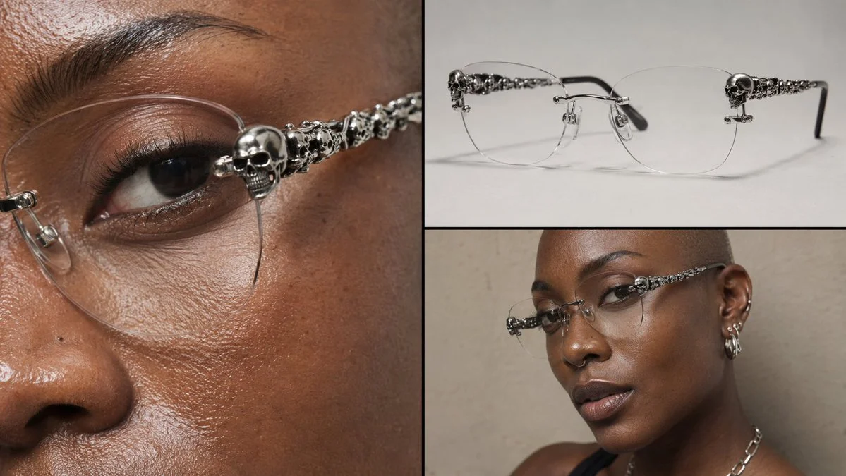 Skull Glasses Editorial Collage
