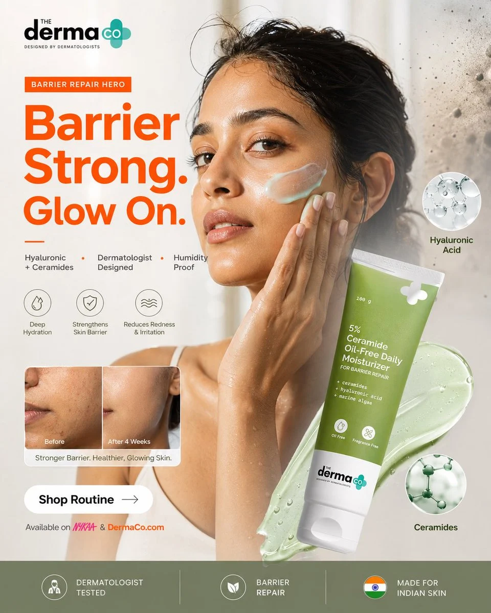 Derma Co Barrier Repair Moisturizer Hero Ad