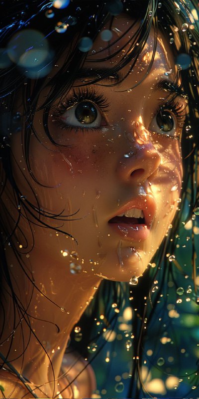 Affectionate Cyborg Girl Close-Up Makoto Shinkai Anime