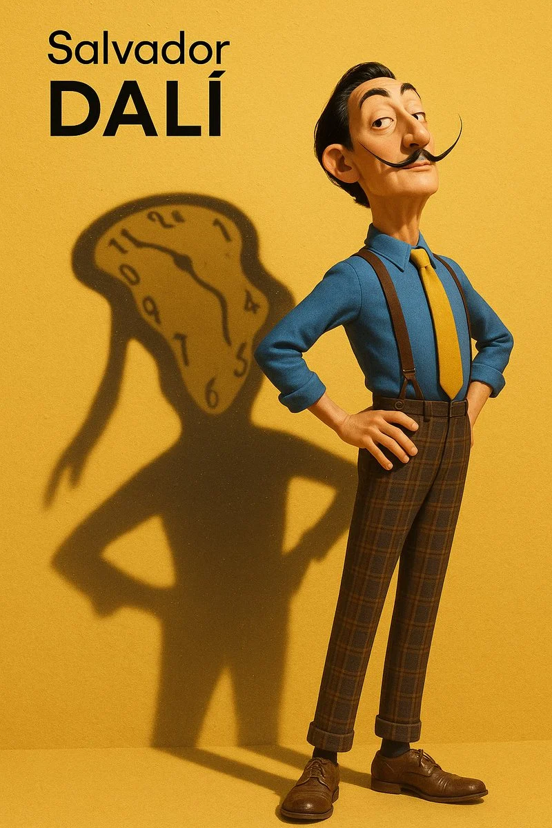 Dali Melted Clock Shadow Art