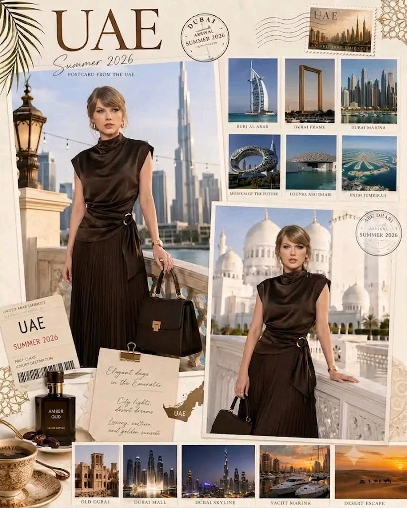 Luxury UAE Summer Travel Scrapbook