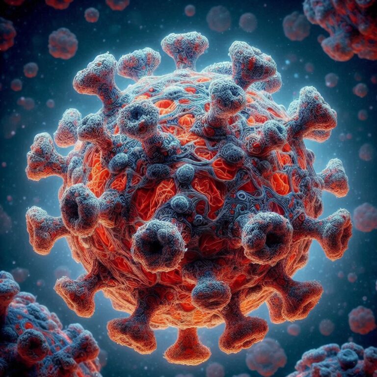 COVID Virus Electron Microscope Ultra-Realism