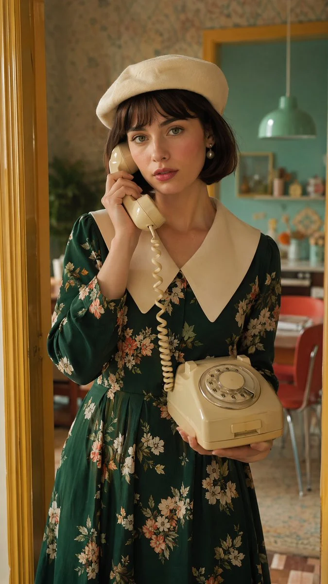 Retro European Beauty Portrait